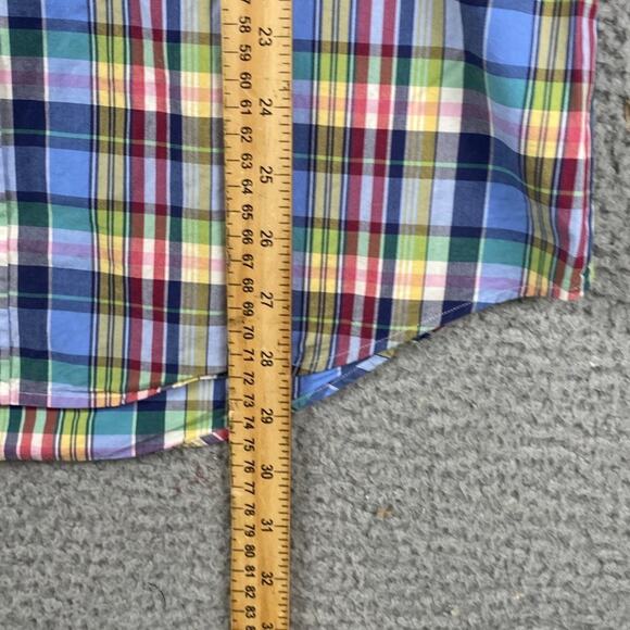 Ralph Lauren Custom Fit Button Down Shirt Men's Medium Plaid Preppy Causal - Picture 8 of 9